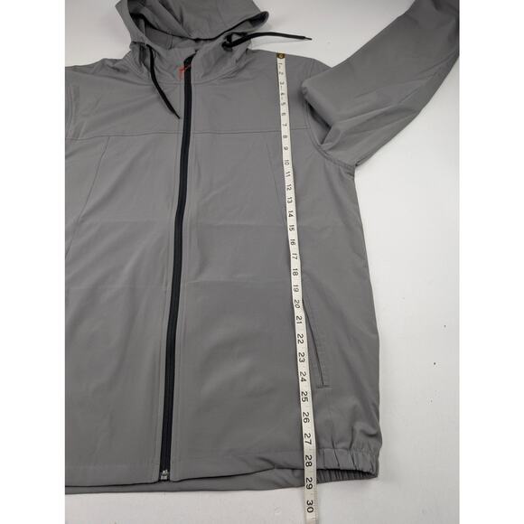 686 Men's Large UNIX Full Zip Shell Jacket - Light Gray - Picture 6 of 8